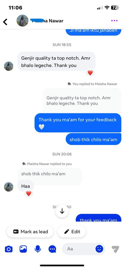 Customer review 1